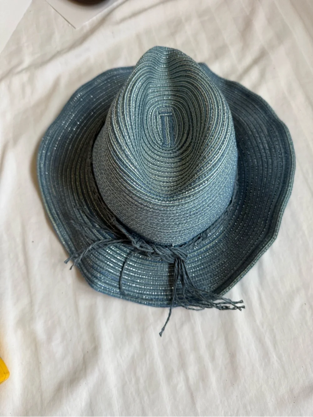 Stylish Women's Teal Braided-Band Sun Hat